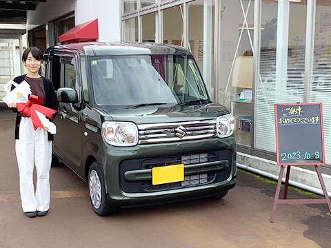 笑顔の納車式｜軽自動車の専門店ケイバッカ