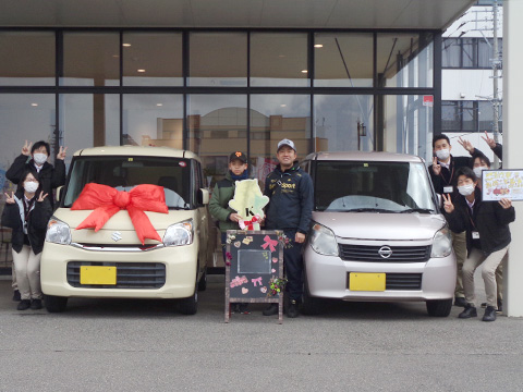 笑顔の納車式｜軽自動車の専門店ケイバッカ