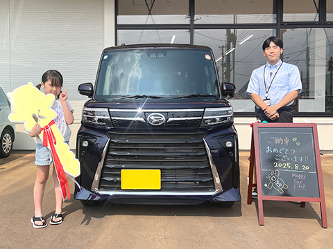 笑顔の納車式｜軽自動車の専門店ケイバッカ