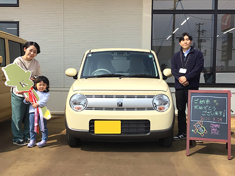 笑顔の納車式｜軽自動車の専門店ケイバッカ