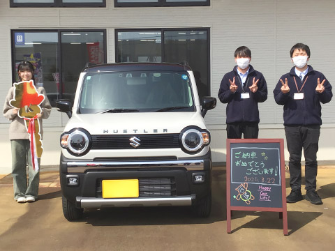 笑顔の納車式｜軽自動車の専門店ケイバッカ
